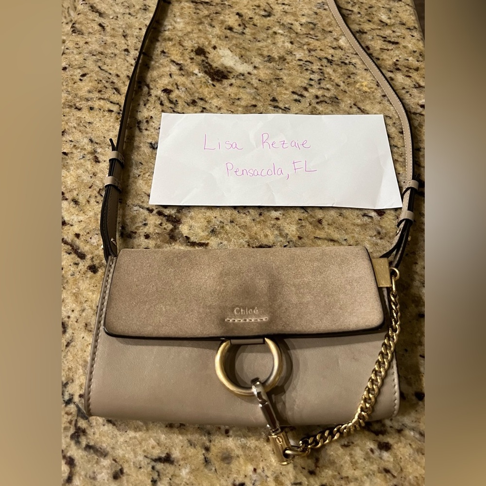 Chloe Tan and Cream Shoulder Bag